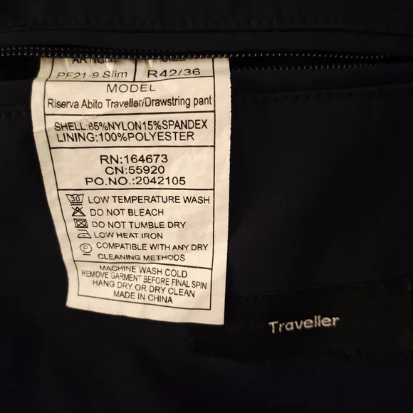 Pelago/Pellagio Traveller Navy/Dark Blue Nylon/Spandex Sports Coat Size: 42R